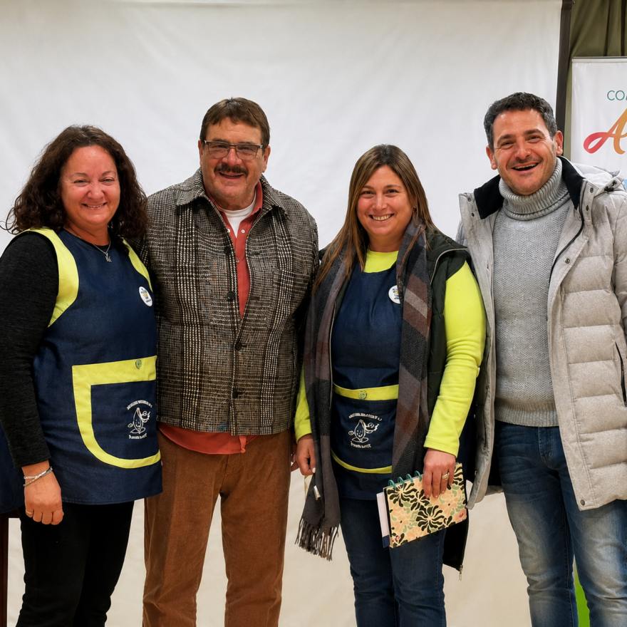 Rosconi gestionó nuevos aportes para instituciones de Arteaga