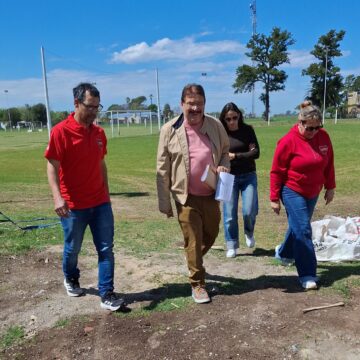 Los Molinos: El Club Unión Deportiva suma nuevos vestuarios con el acompañamiento del Senador Rosconi